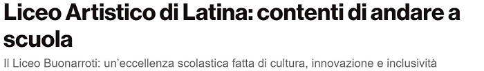 titolo articolo Latinatoday